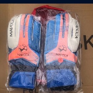 Mai CCA Blue and Orange Goalkeeper Gloves size 7